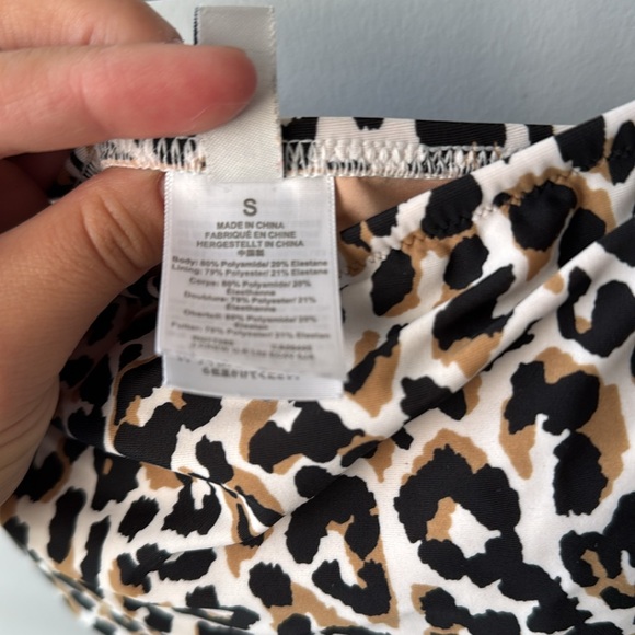 J. Crew Leopard Print Strapless One Piece Bathingsuit - Picture 7 of 9